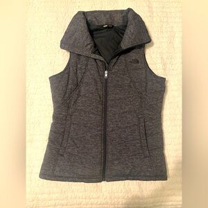 THE NORTH FACE Heather Grey QUILTED VEST Women's Size Large